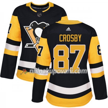 Pittsburgh Penguins Dresy Sidney Crosby 87 Adidas 2017-2018 Černá Authentic - Dámské Pittsburgh Penguins Dresy Sidney Crosby 87 Adidas 2017-2018 Černá Authentic - Dámské